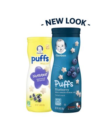 Gerber Graduates Puffs Cereal Snack 1.48 oz 6 Pack - Assorted Flavors - Buy Online on GoSupps.com