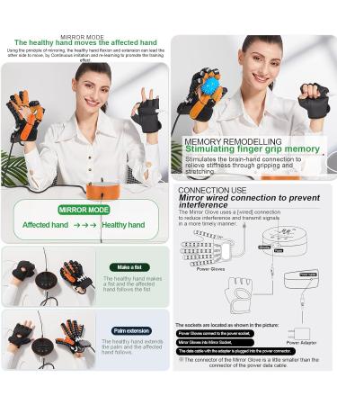 Rehabilitation Robot Gloves for Stroke Hemiplegia Patients Equipment for Hand Pain Relief Therapy Hand Exerciser Aids Robotic Glove(Size:Left Hand XXL Color:Orange) Left Hand XXL Orange - Buy Online on GoSupps.com