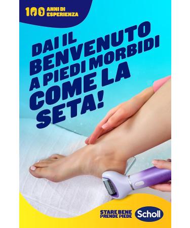 Scholl Velvet 2-in-1 Electronic Pedicure System - Smooth & Soften Feet Remove Calluses & Cracked Heels | International Shipping - Buy Online on GoSupps.com