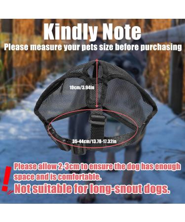 Short Snout Dog Muzzle French Bulldog Muzzle Frenchie Muzzle Short Billed Dogs Muzzle Anti Bitting Chewing Barking with Adjustable Breathe Mesh Overhead Strap for Flat Faced Dog - Buy Online on GoSupps.com