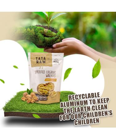 TATA RAW Organic Sprouted Maple Walnuts with Turmeric Ginger - 1 lb Pack - Buy Online on GoSupps.com
