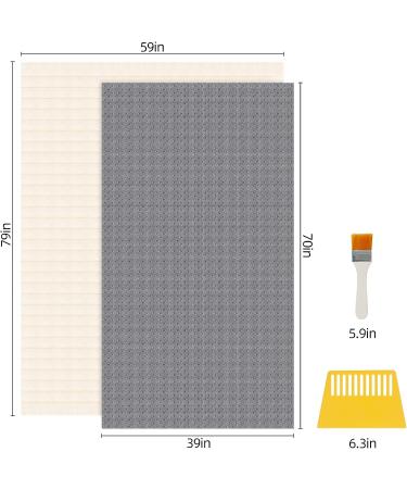 Monk Cloth Rug Tufting Kit with Non-Slip Backing for Tufting Gun - 70x40inch - Buy Online on GoSupps.com