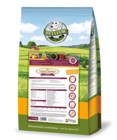 Bellfor Landgut-Schmaus Mini Hypoallergenic Grain-Free Croquettes Based on Insect Protein 7.5 kg - for Small Breeds