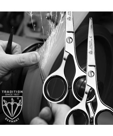 THREE SWORDS Stainless Steel Professional Beard Scissors & Comb Set - Perfect Grooming Tool for Men - Buy Online on GoSupps.com