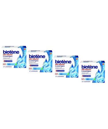 Biotene Dry Mouth Lozenges for Fresh Breath 27 count, Refreshing Mint. (Pack of 4) - Buy Online on GoSupps.com