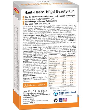 Buy Schaebens Skin and Hair Nails Tablets - 30 Pieces | Boost Your Beauty & Health - International Shipping Available - Buy Online on GoSupps.com