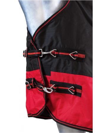 Buy RL24 Weiddecke Winterdecke High Neck 600D BASICLINE - Nylon Feed 100g/200g/300g Fill Black/Red 145cm - International Shipping Available - Buy Online on GoSupps.com