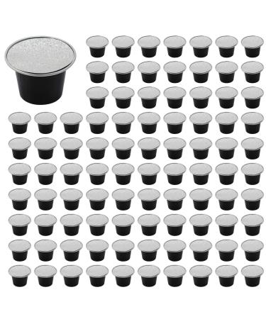 150 Ensembles de Capsules de caf Rechargeables Tasse caf jetable Packs de caf Fournitures pour Noir