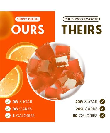 Simply Delish Natural Orange Jel Dessert - Sugar Free, Non-GMO, Gluten Free - 0.7 OZ - Buy Online on GoSupps.com