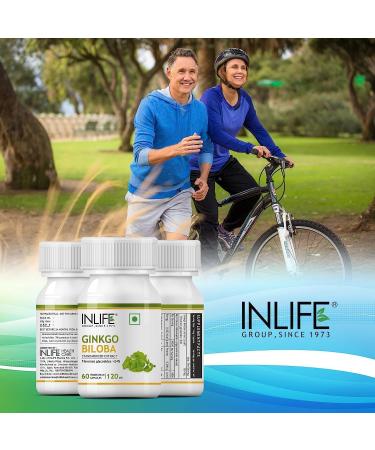 Ginkgo Biloba Extract 120mg (60 Vegetarian Capsules) for Healthy Brain Function - Buy Online on GoSupps.com