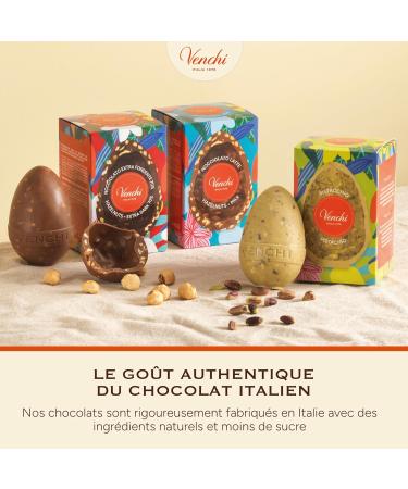 Venchi - uf Mignon au Chocolat au Caramel et Amandes Sal es 70 Gr avec clats d'Amandes Torr fi es Sans Gluten Collection de P ques Venchi Id e Cadeau - Buy Online on GoSupps.com
