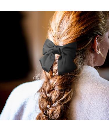 EUPSIIU 6 Pieces Bow Hair Clip Big Bowknot Hairpin French Hair Clips 3 Color Bow Hair Clip for Women Solid Color Bow Hair Clips Hair Barrettes Accessories for Women Girls (Red+Black+White) - Buy Online on GoSupps.com