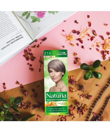 Joanna Naturia Color Permanent Hair Color Cream Goodness of Milk Proteins and Peach Extracts Premium-Quality Hair Dye Provides Soft and Lustrous Hair Long-Lasting Hair Colors Pigeon Gray - Buy Online on GoSupps.com