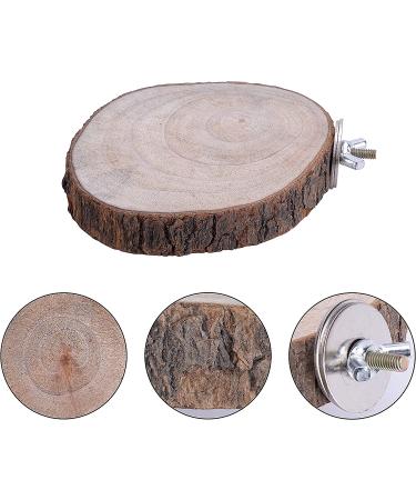 Deloky 8PCS Natural Wood Bird Perch Stand for Parrotlets, Budgies, Cockatiels - Wooden Platform Cage Accessories for Parakeets & Lovebirds - Buy Online on GoSupps.com