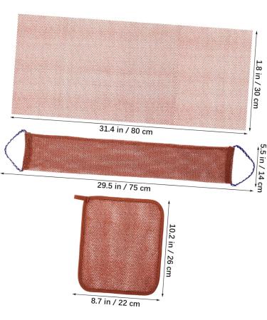 IWOWHERO Net Scrub Cloth with Handles Deep Exfoliation for Body Back Feet Face Effective Dead Skin Cell Removal Foaming Easy to Use - Buy Online on GoSupps.com