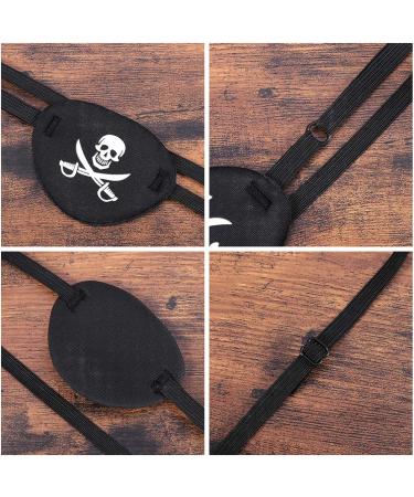 Besportble Halloween Pirate Eye Patch - Skull Crossbone Eye Mask for Women, Teenagers, Men, Children - Buy Online on GoSupps.com