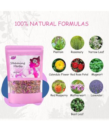 Yoni Herbs (4 oz/8 Steams) - 100% Natural V Steam Herbs for V Cleansing & Menstrual Support - Buy Online on GoSupps.com