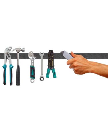 Strenco 2x4 Hook and Loop Strips - 15 Sets | Heavy Duty Black Sticky Back Fastener with Adhesive - Buy Online on GoSupps.com