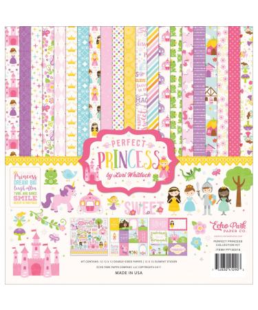 Echo Park Paper Company Perfect Princess Collection Kit, 12-x-12-Inch