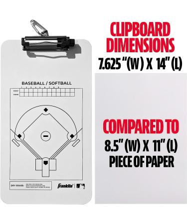 Franklin Sports MLB Coaches Clipboard - Essential Baseball Coaching Tool - Buy Online on GoSupps.com