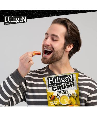 HuligaN Pretzel Crush Cheese Sauce Snack 18x65g - Ready to Eat - Buy Online on GoSupps.com