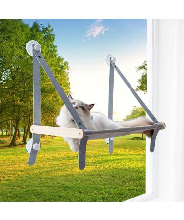 Collapsible Cat Window Perch Hammock Supports 40lbs | Large Bed for Indoor Cats - Buy Online on GoSupps.com