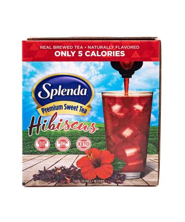SPLENDA Premium Hibiscus Tea On Tap - 1 Gallon Bag In Box Ready to Drink Liquid - 128 Fl Oz - Buy Online on GoSupps.com