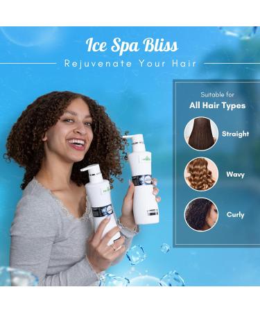 Herbishh Ice Spa Hair Shampoo & Conditioner Set | Natural Itchy Scalp Relief & Silky Smooth Hair Care with Vitamins & Nutrients - Shop Internationally - Buy Online on GoSupps.com