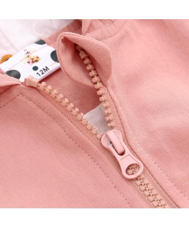 Famuka Baby Girls Hooded Jacket - Toddler Kids Spring Windbreaker Outwear (18 Months, Pink) - Buy Online on GoSupps.com