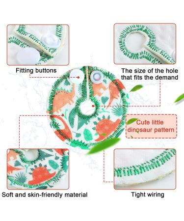 24 Pack Dinosaur Cotton Pads for Feeding Support - G Shape Button Covers for Nursing Care - Buy Online on GoSupps.com