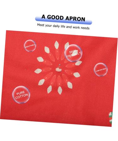 POPETPOP Barber Cloth Christmas Party Apron Christmas Hair Cutting Cape Christmas Kitchen Apron Funny Barber Station Organizer Barber Aprons Work Apron Cotton Linen Aldult Miss Hair Brush 68X55X0.5CM - Buy Online on GoSupps.com