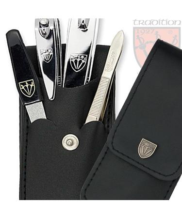 3 Swords Germany Professional Manicure Pedicure Kit in Leather Case (Black) - Buy Online on GoSupps.com