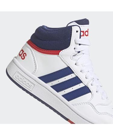 Buy adidas Unisex Kinder Hoops Mid Basketball Shoes 38 EU - Ftwr White Victory Blue & Better Scarlet | International Shipping Available - Buy Online on GoSupps.com