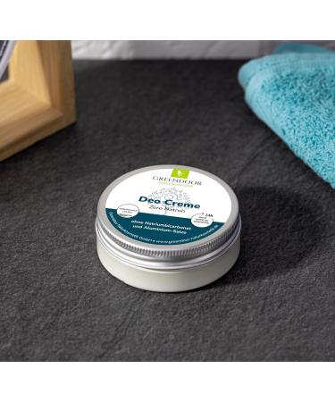  GREENDOOR GREENDOOR Zero Natron Vegan Deodorant Cream 50 ml No Baking Soda Against Sweat Smell Sage Deodorant for Especially Sensitive Skin Natural Cosmetics Unisex Fragrance - Buy Online on GoSupps.com