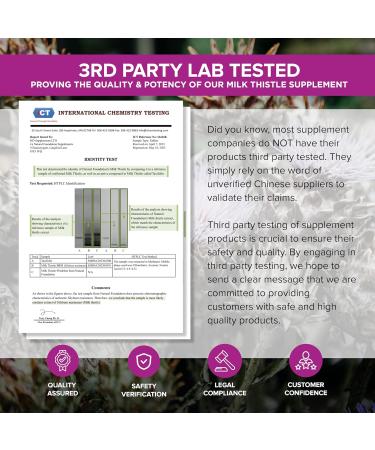 Milk Thistle Tablets 80% Silymarin | High Strength 7000mg Per Serving | Vegan Friendly Natural Health Supplement | Made in The UK (120 Tablets) Unflavoured 1 count (Pack of 120) - Buy Online on GoSupps.com