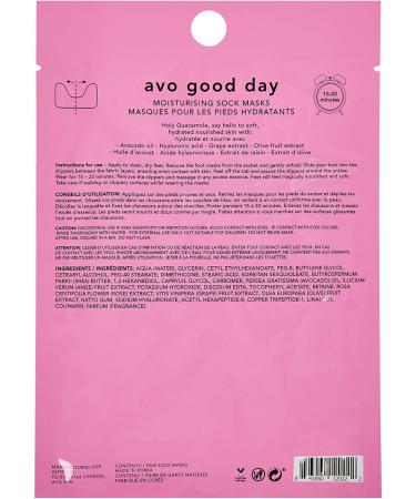 Holler and Glow Avo Good Day Moisturising Printed Foot Masks - Buy Online on GoSupps.com