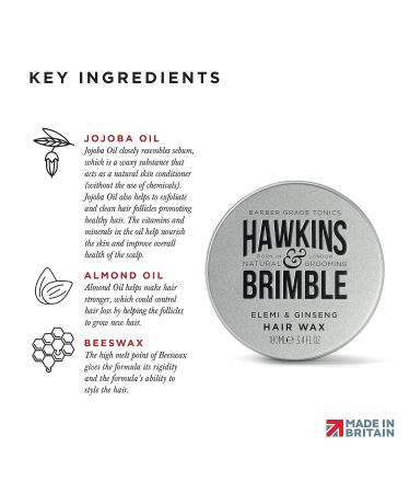 Hawkins & Brimble Molding Hair Wax 100ml - Long Lasting Style, Light to Medium Hold for Men with Subtle Scent - Buy Online on GoSupps.com