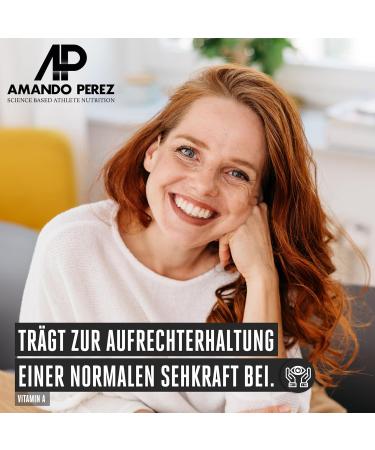 Amando Perez Beta Carotin Depot Browning Capsules - 180 Vegan Softgels with 50 000 I.E - High Dose Vitamin A & Tan Enhancer - Buy Online on GoSupps.com