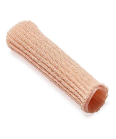 Medline Gel Ribbed Digital Toe Caps Stretchable Fabric Cushioning Support Ingrown Toenails Corns Reusable Small/Medium Pack of 6