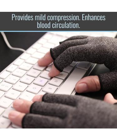 Arthritis Compression Gloves for Pain Relief | Reduce Swelling & Stiffness | FSA & HSA Eligible | Unisex Joint Pain Relief (Large - Buy Online on GoSupps.com