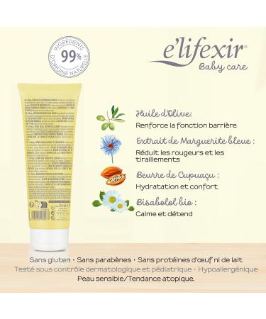 Elifexir Baby Care Soothing Repair Face Cream for Babies | Reduces Redness and Tears | Hydration and Comfort | 99% Natural Ingredients | Strengthens Barrier Function - 50 ml - Buy Online on GoSupps.com