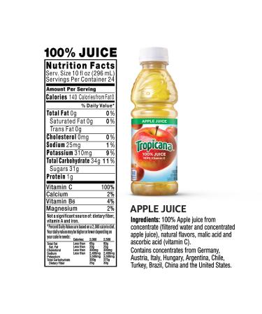 Tropicana 100% Juice Variety Pack 10 Fl Oz (Pack of 24) - Classic Flavors - Buy Online on GoSupps.com