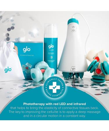 Glo Cellu-Active Massage Heads - Advanced Cellulite Treatment | Deep Tissue Massage | Gentle on All Skin Types | Patented Design - Buy Online on GoSupps.com