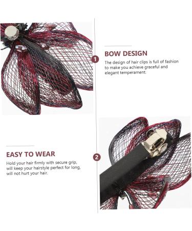 FRCOLOR Wedding butterfly hair clip bridal hair clip carnival headpiece wedding hair bows hair barrette clip for women bride headpiece large hair bows big bow Hair up woman copper Big - Buy Online on GoSupps.com