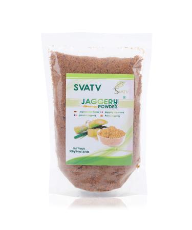 SVTAV Jaggery Powder Hand Crushed Gur Powder | Natural Sweetener | Brown Sugar | Indian Sugar Cane Substitute | No Preservatives Added | No Artificial Flavors - 500g 17.63oz - Buy Online on GoSupps.com