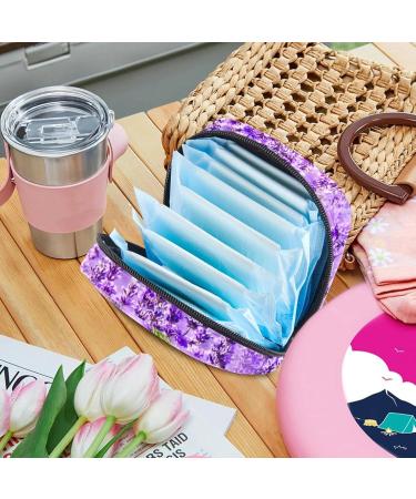 Stylish Lavender Women's Tampon Storage Bag | Multi-Pocket Binding-Up Bags for Menstrual Care - Buy Online on GoSupps.com