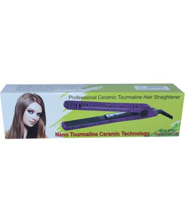 RoyalCraft Professional Hair Straightener Iron - Purple & Black Zebra Print Ceramic Quick Heat Up - Perfect for All Hair Types - Buy Online on GoSupps.com