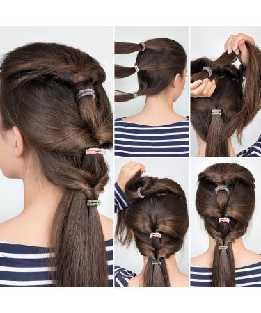 28 Pcs Boho Hair Ties Bracelet - Elastic Twist Braided Bands for Women & Girls - No Damage Ponytail Holder for Thick, Curly, Thin Hair - Mixed Colors - Buy Online on GoSupps.com