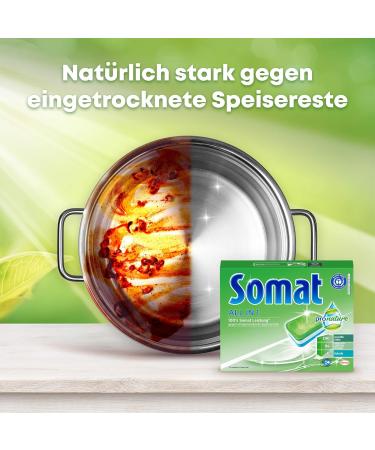 Somat All in 1 Pro Nature Dishwasher Tabs - Eco-Friendly 56 Tabs with Water-Soluble Film for 100% Performance | International Shipping Available - Buy Online on GoSupps.com