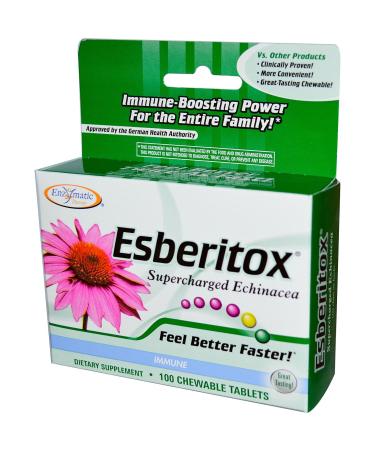 Enzymatic Therapy - Esberitox Superchgd Echinacea 100 chew Health and Beauty